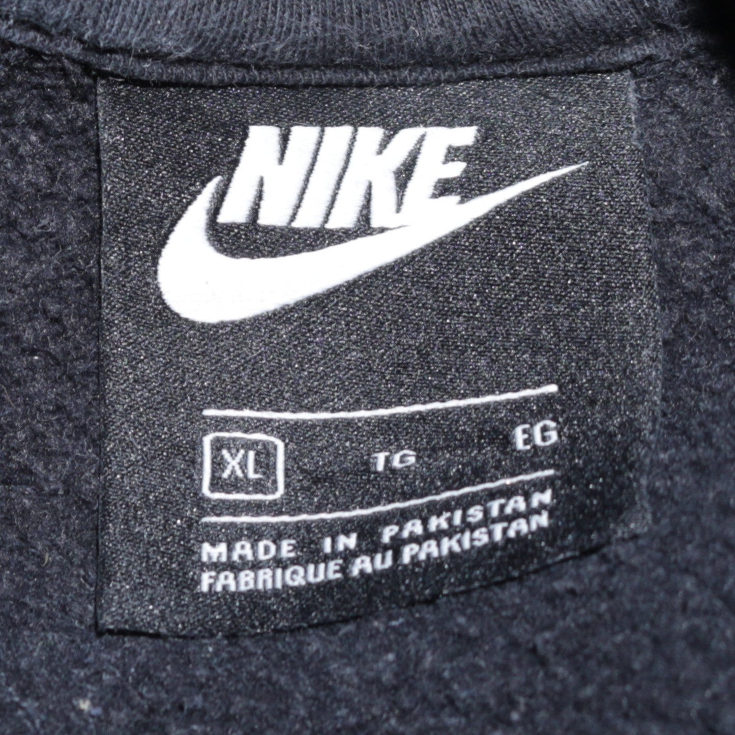 Nike Mens Black XL Pullover Hoodie with Logo Graphic