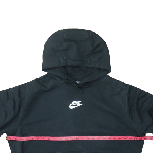 Nike Men's Black Pullover Hoodie Large Logo Fleece Sweatshirt