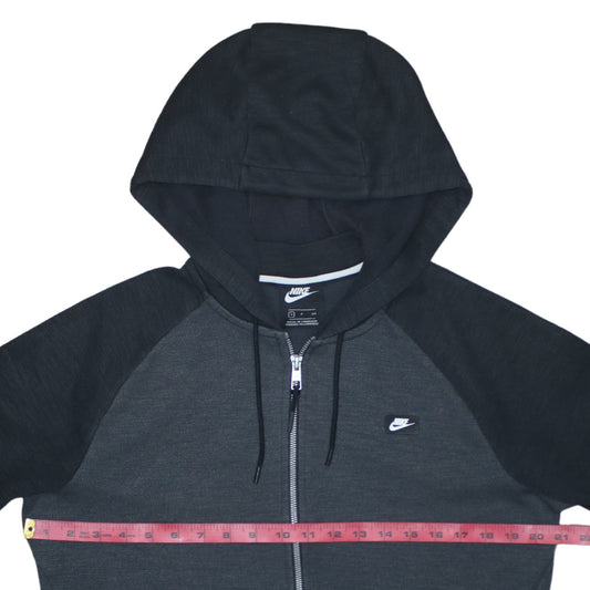Nike Men's Grey Full Zip Hoodie Size S Lightweight Sportswear