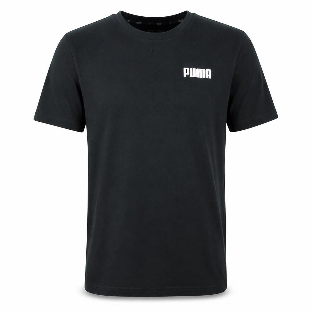 Puma Men's Black Small Crew Neck Sports T-Shirt