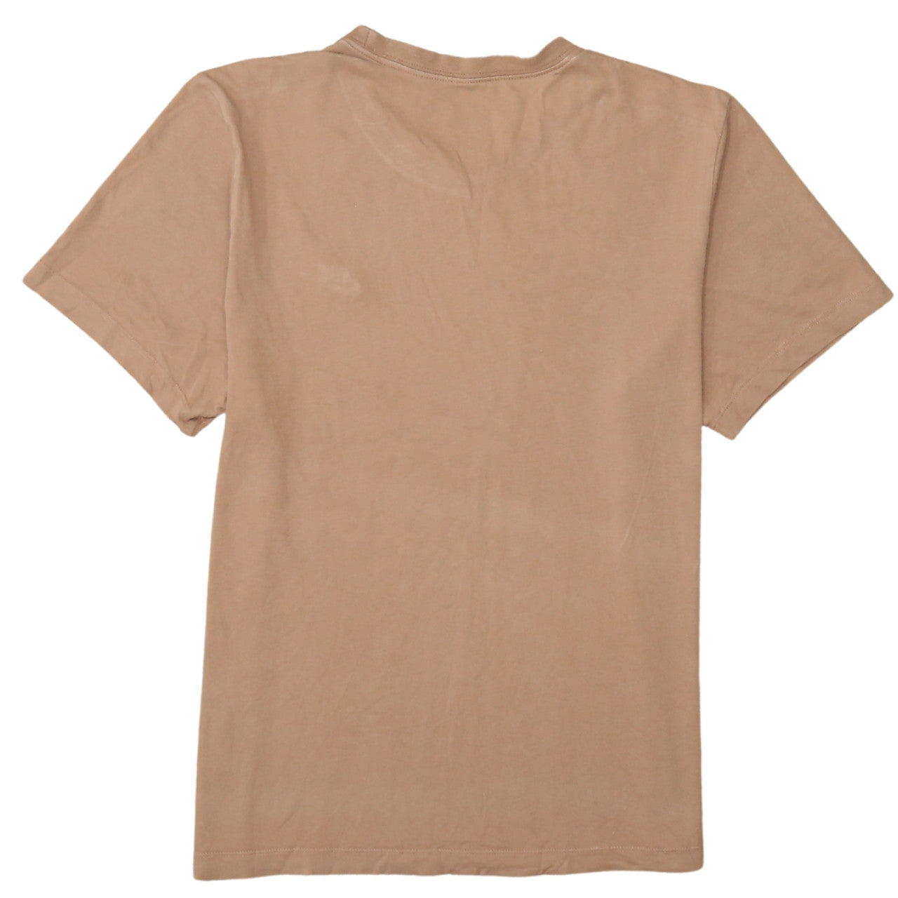 Nike Men's Beige Cotton Crew Neck Short Sleeve T-Shirt Size M