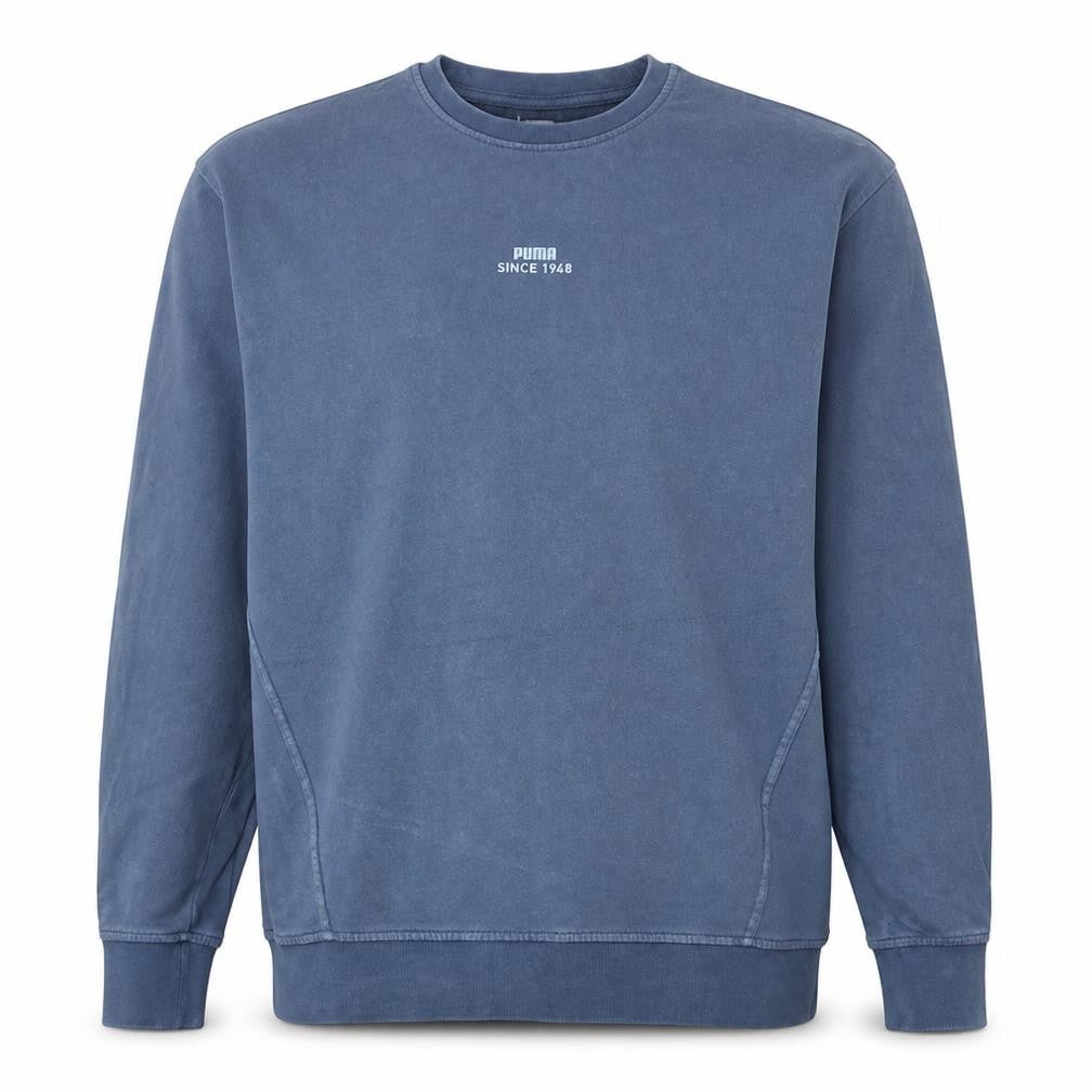 Puma Men's Blue Crew Neck Sweatshirt Size S Pullover Logo
