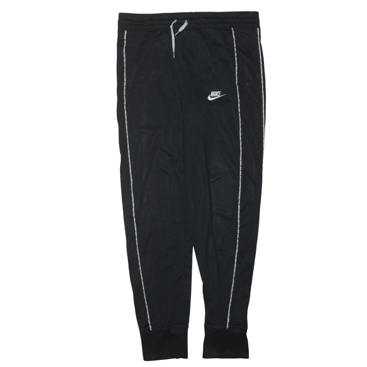Nike Boys Black XL Jogger Trousers with Side Stripe & Drawstring Waist