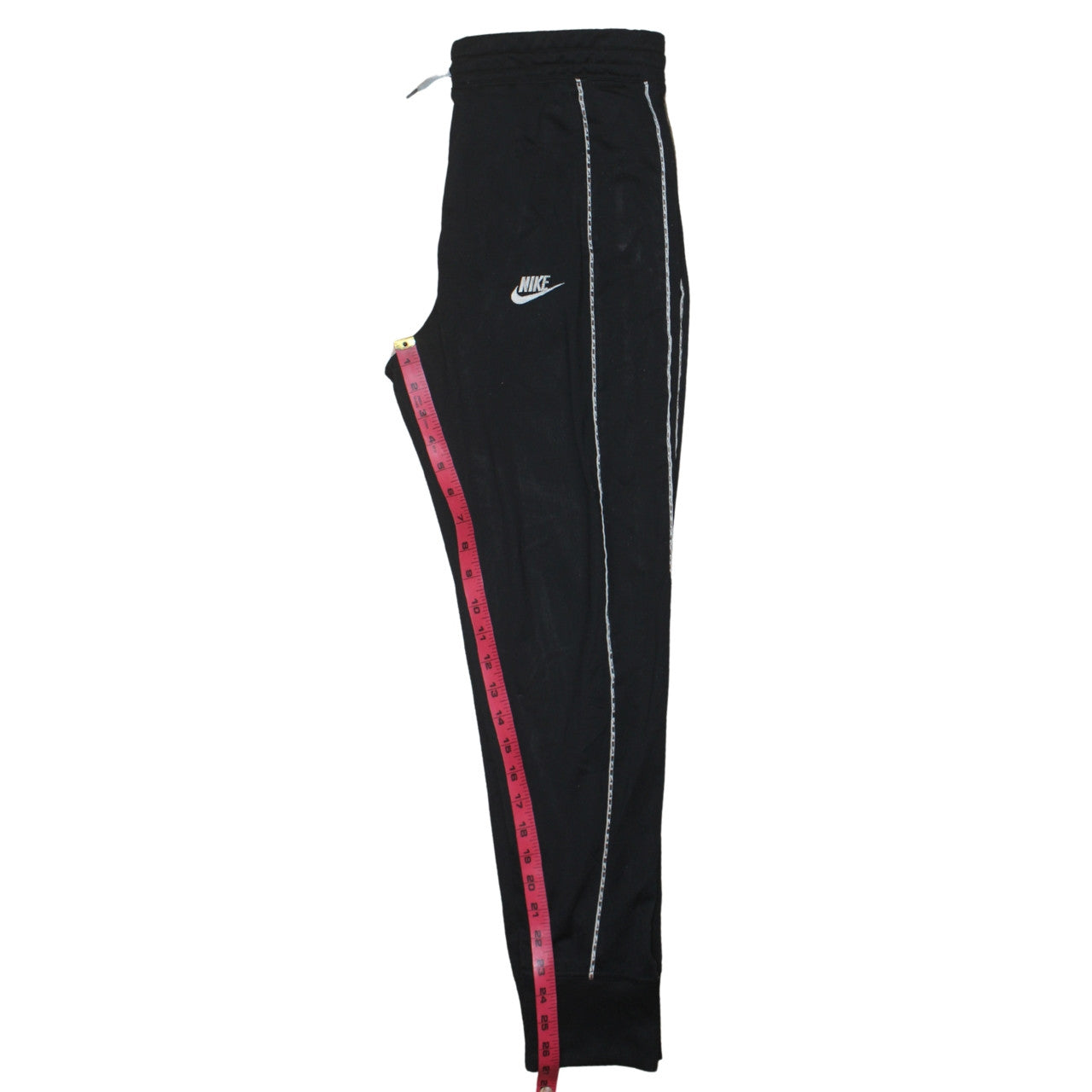 Nike Boys Black XL Jogger Trousers with Side Stripe & Drawstring Waist