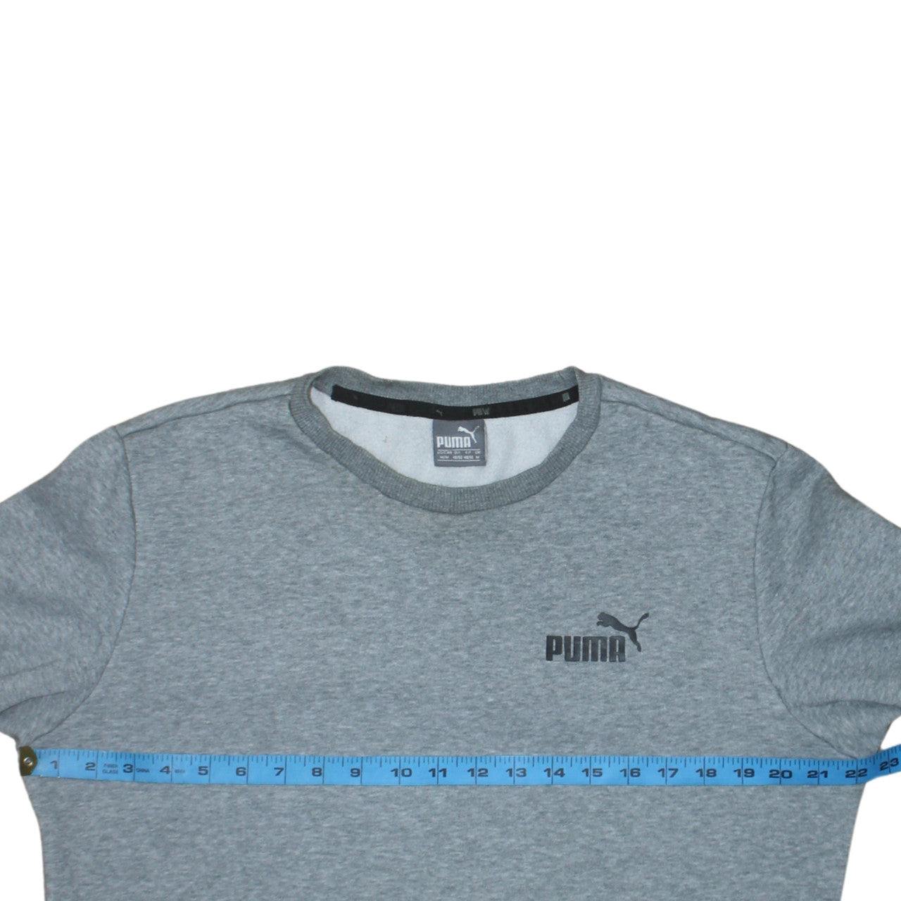 Puma Men’s Grey Crew Neck Pullover Sweatshirt Size M