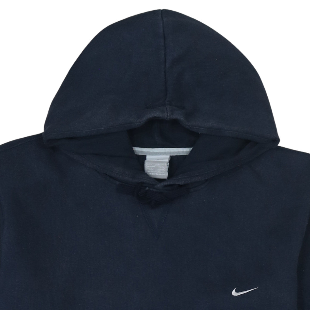 Nike Men Blue Pullover Hoodie Embroidered Logo Fleece Size M