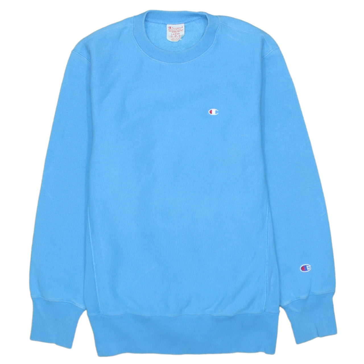 Champion Men's Blue Reverse Weave Pullover Sweatshirt Large