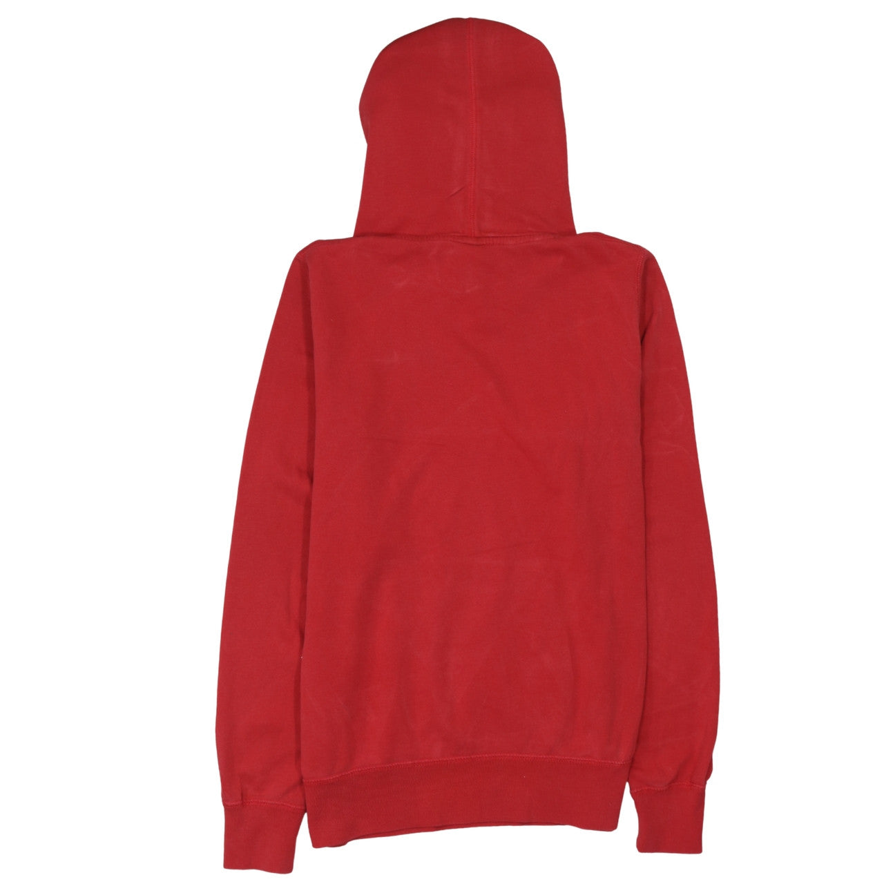 Nike Women Red Pullover Hoodie Medium Cotton Blend Logo Sportswear