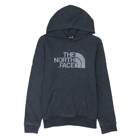 The North Face Boys Grey Pullover Hoodie XL Cotton Blend Logo Casual