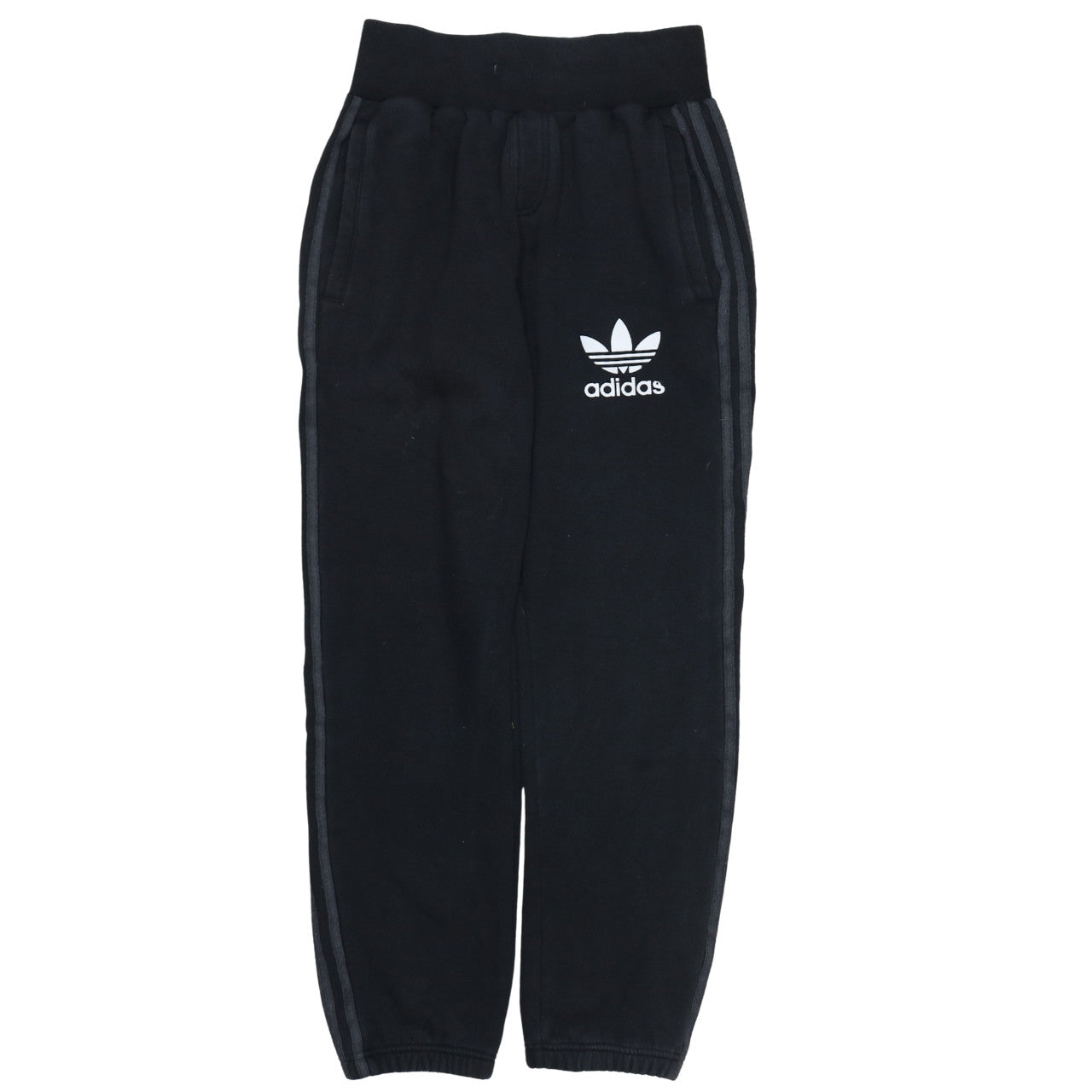 Adidas Womens Black Jogger Trousers Size S Elastic Waist Logo