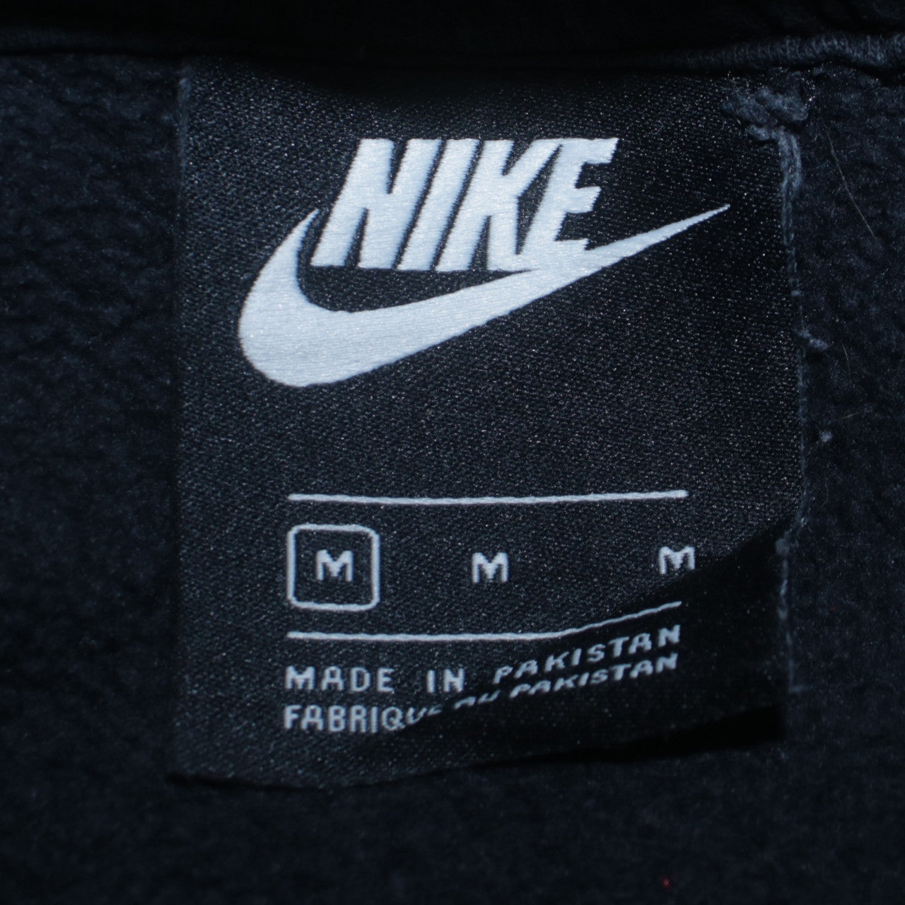 Nike Womens Black Pullover Hoodie Medium Just Do It Logo Casual Sweatshirt