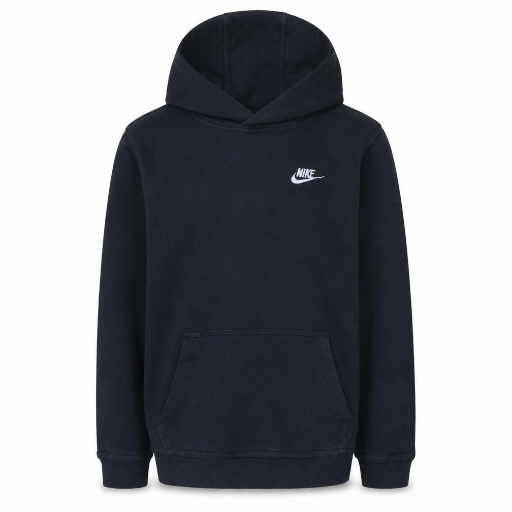 Nike Boys Black XL Pullover Hoodie Sweatshirt with White Logo