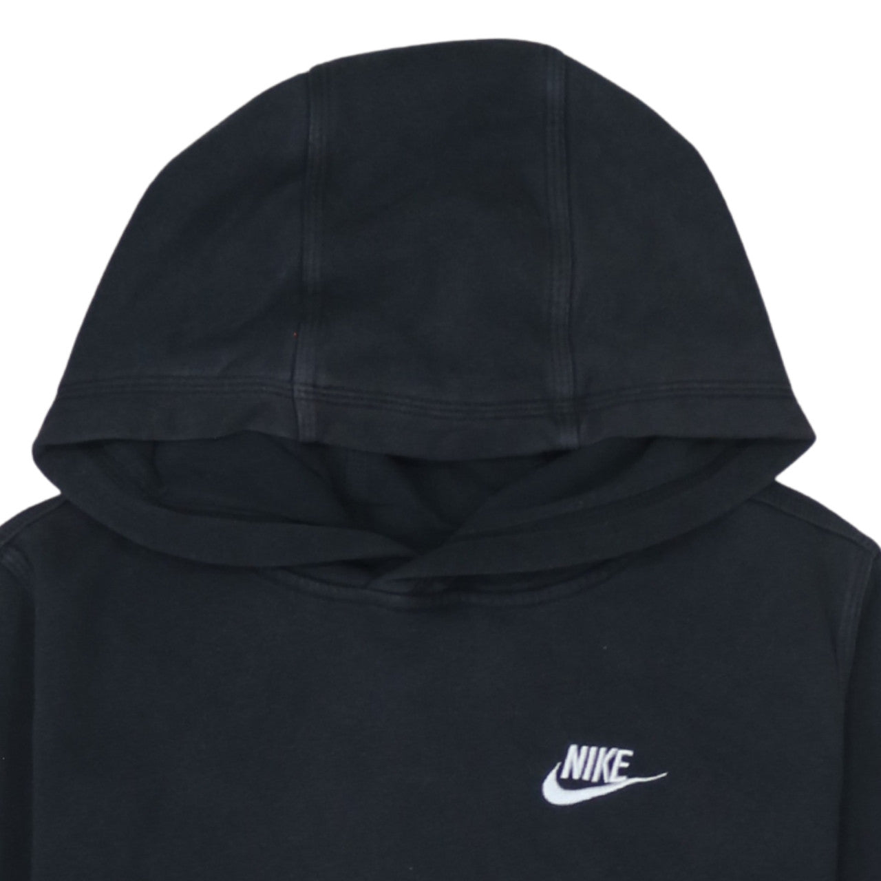 Nike Boys Black XL Pullover Hoodie Sweatshirt with White Logo