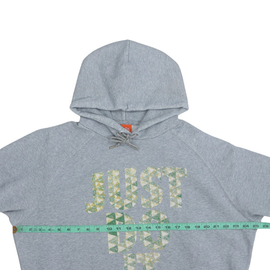 Nike Men's Grey XL Pullover Hoodie 'Just Do It' Sports Fleece