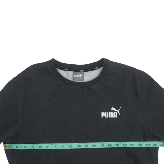 Puma Men's Black Crew Neck Pullover Sweatshirt Size M