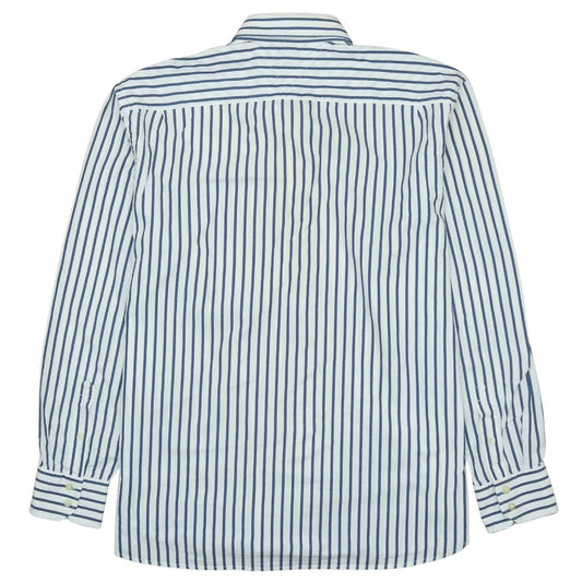 Tommy Hilfiger Men Blue Striped Button-Up Cotton Shirt XL