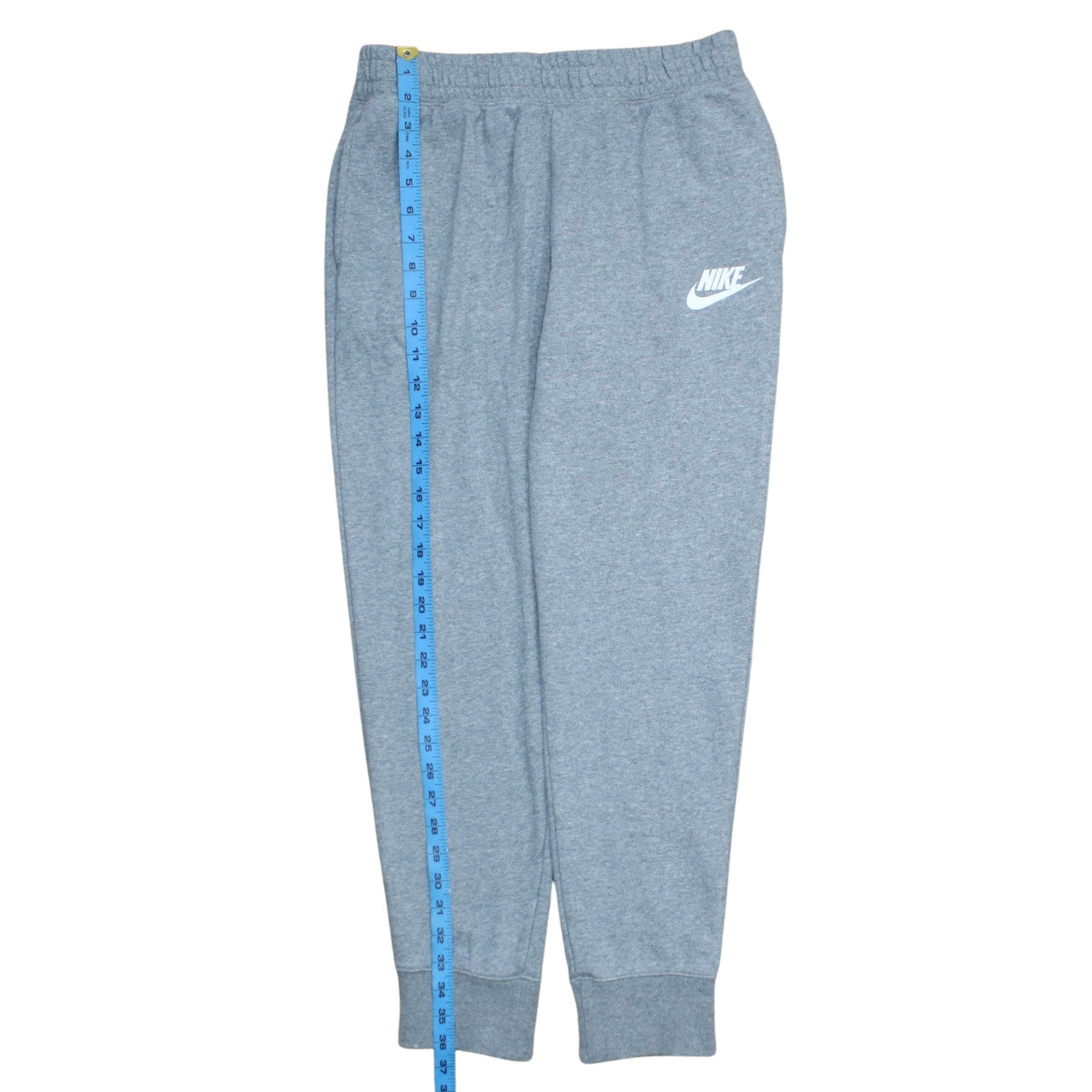 Nike Boys Grey Jogger Sweatpants XL 156-166cm Elastic Waist Fleece Trousers