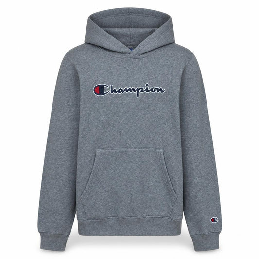 Champion Boys Grey Pullover Hoodie Size 15-16 Years Embroidered Logo