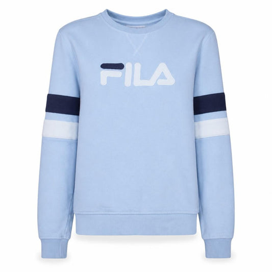 Fila Women's Light Blue Crew Neck Logo Sweatshirt Size L