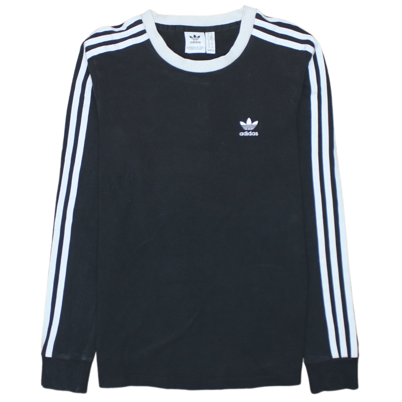 Adidas Womens Black XS Crew Neck Long Sleeve Pullover Sweatshirt