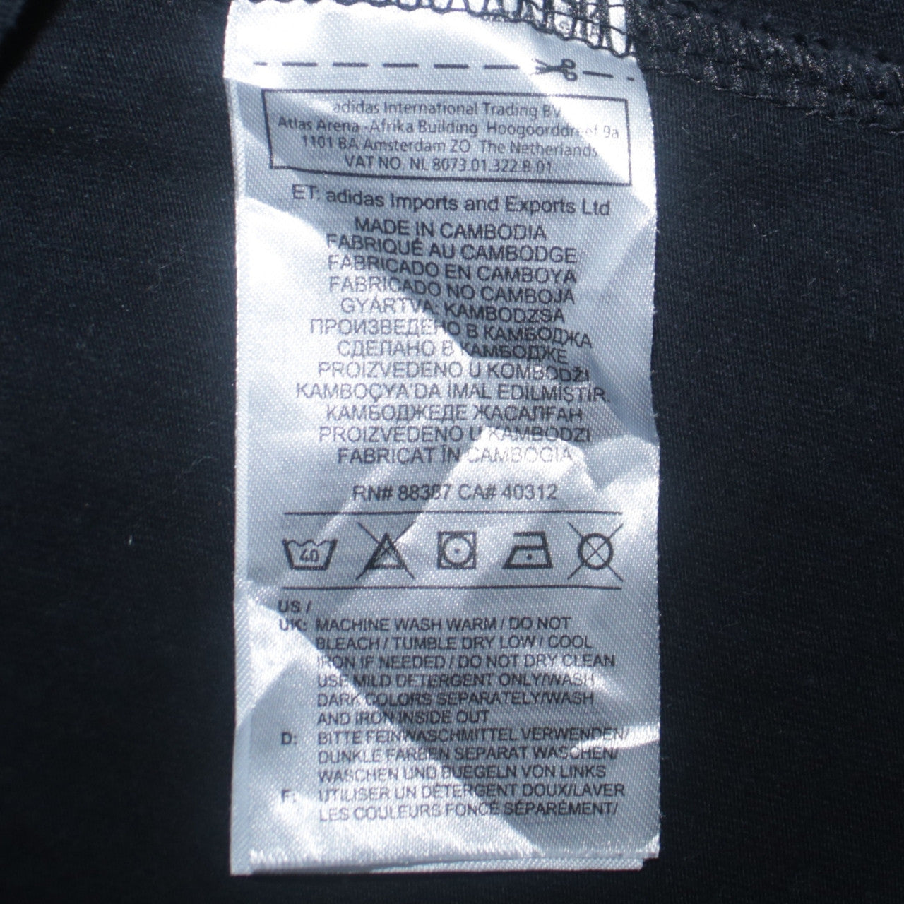 Adidas Womens Black XS Crew Neck Long Sleeve Pullover Sweatshirt