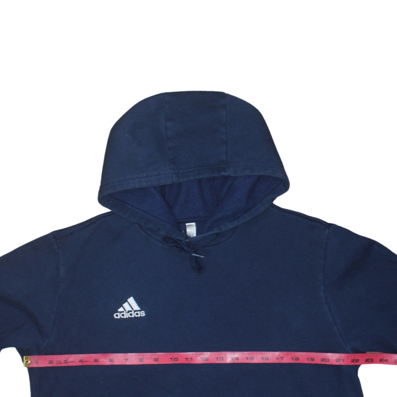Adidas Men's Blue Pullover Hoodie Size L Sports Fleece Sweatshirt