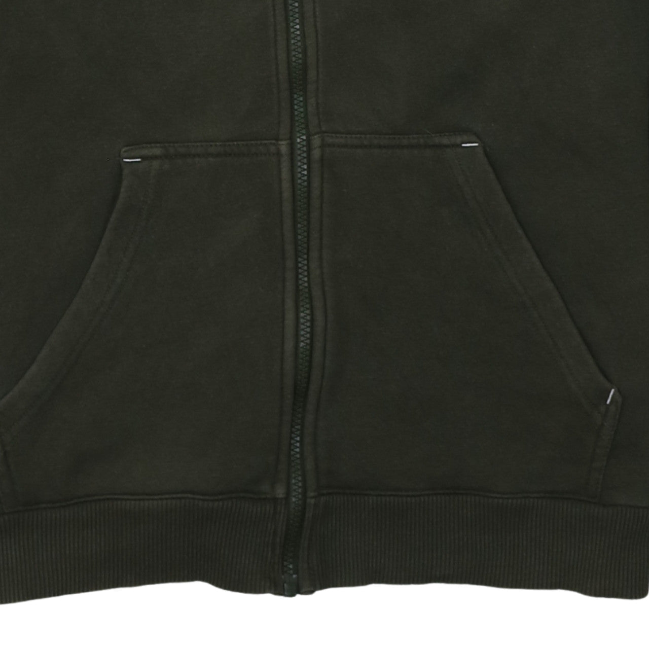 Adidas Men's Green Full Zip Hoodie M Sports Fleece Sweatshirt