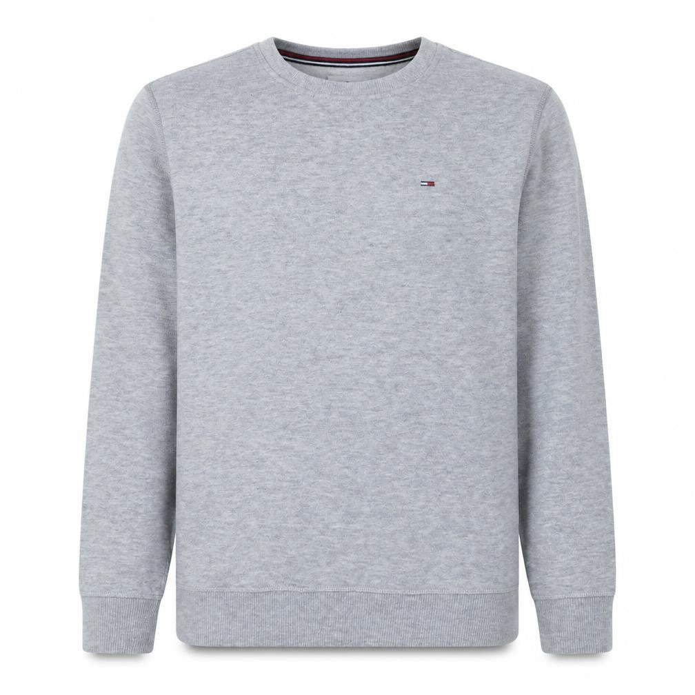 Tommy Jeans Men's Grey Crew Neck Regular Fit Sweatshirt Size S