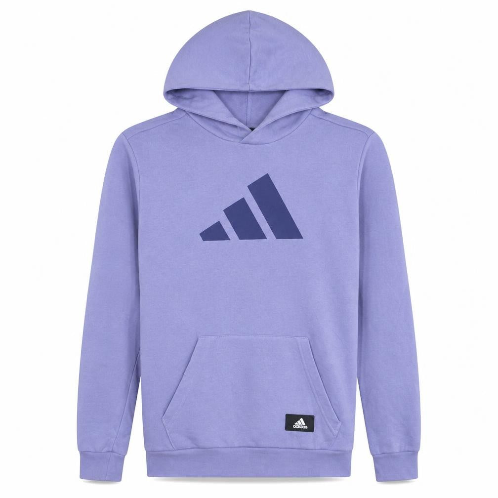 Adidas Men’s Purple Pullover Hoodie Size S Regular Fit Sports Fleece