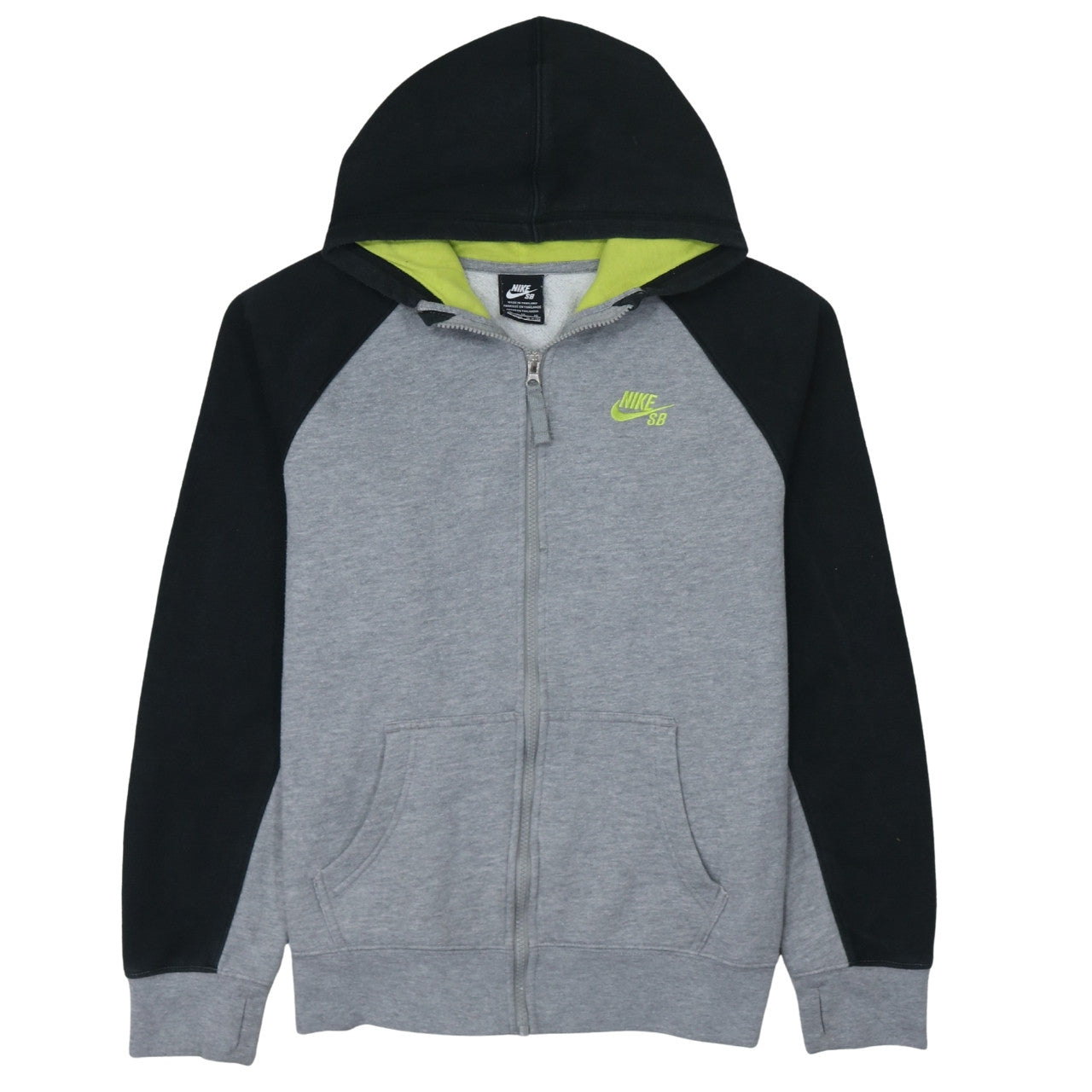Nike Boys Grey & Black SB Full Zip Hoodie Size 13-15 Years Fleece