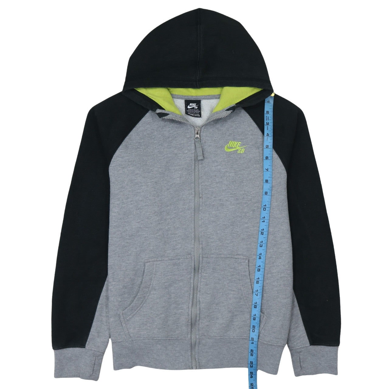 Nike Boys Grey & Black SB Full Zip Hoodie Size 13-15 Years Fleece