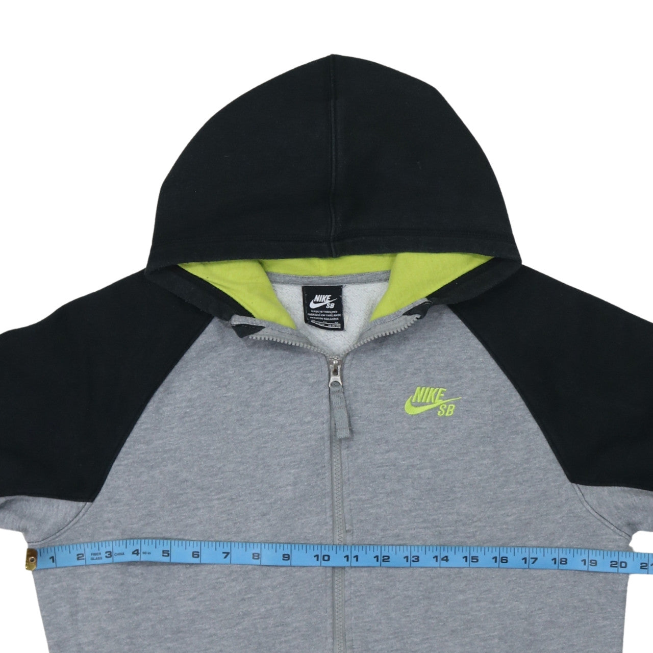 Nike Boys Grey & Black SB Full Zip Hoodie Size 13-15 Years Fleece