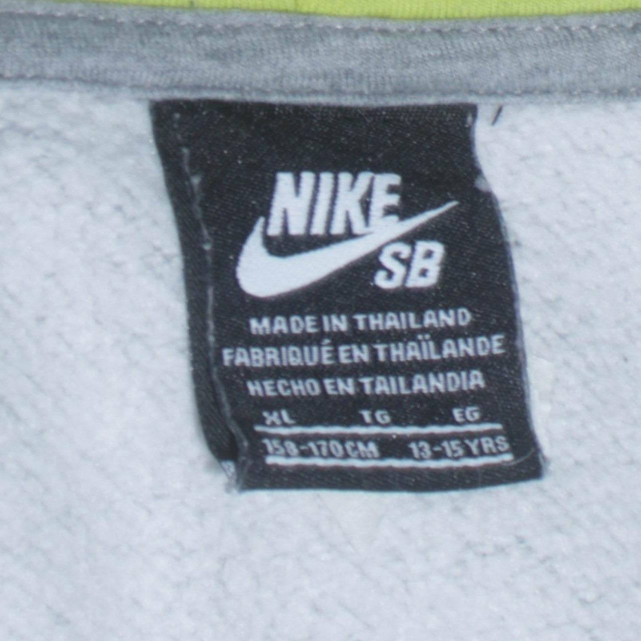 Nike Boys Grey & Black SB Full Zip Hoodie Size 13-15 Years Fleece
