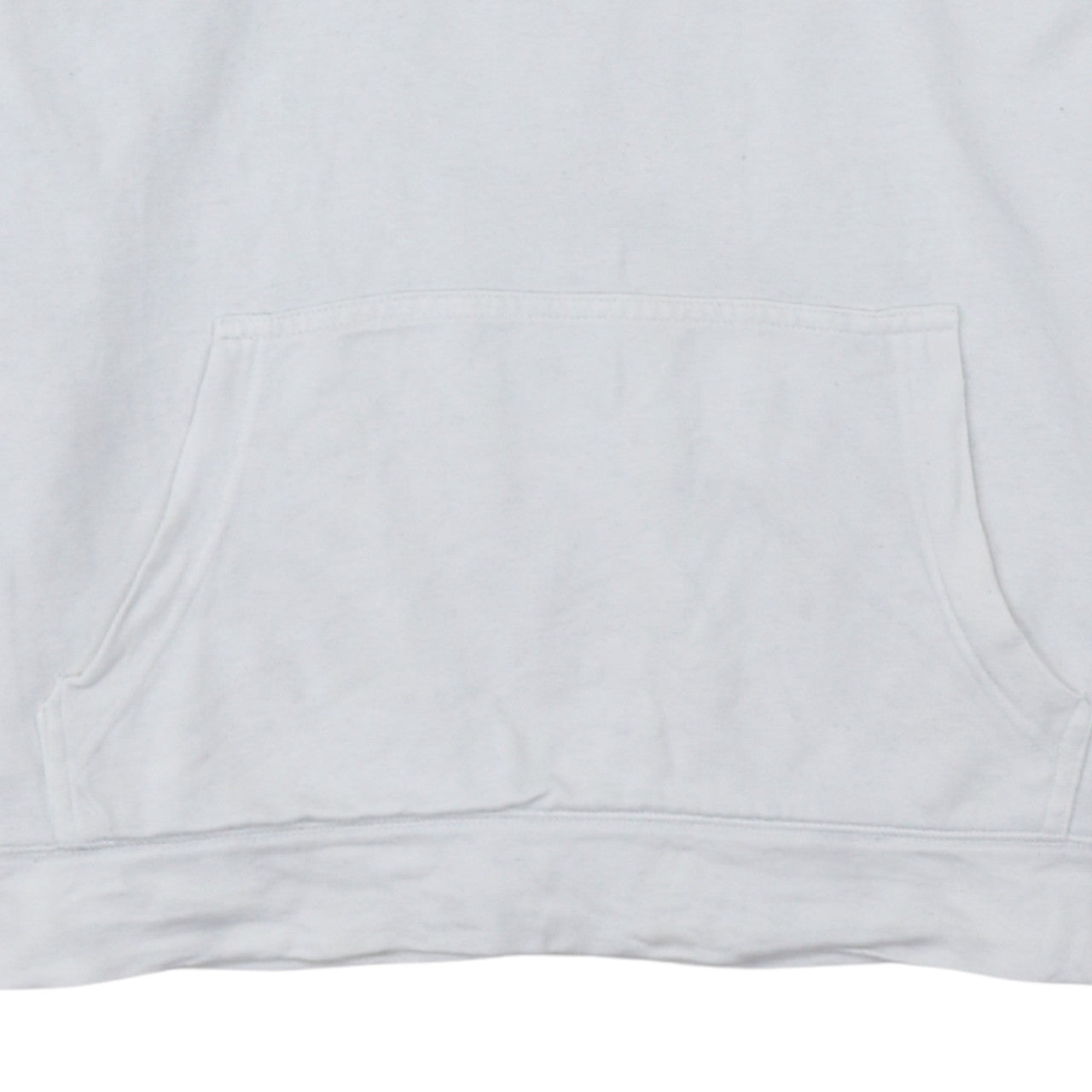 Tommy Hilfiger Women White Pullover Hoodie M Logo Cotton Blend