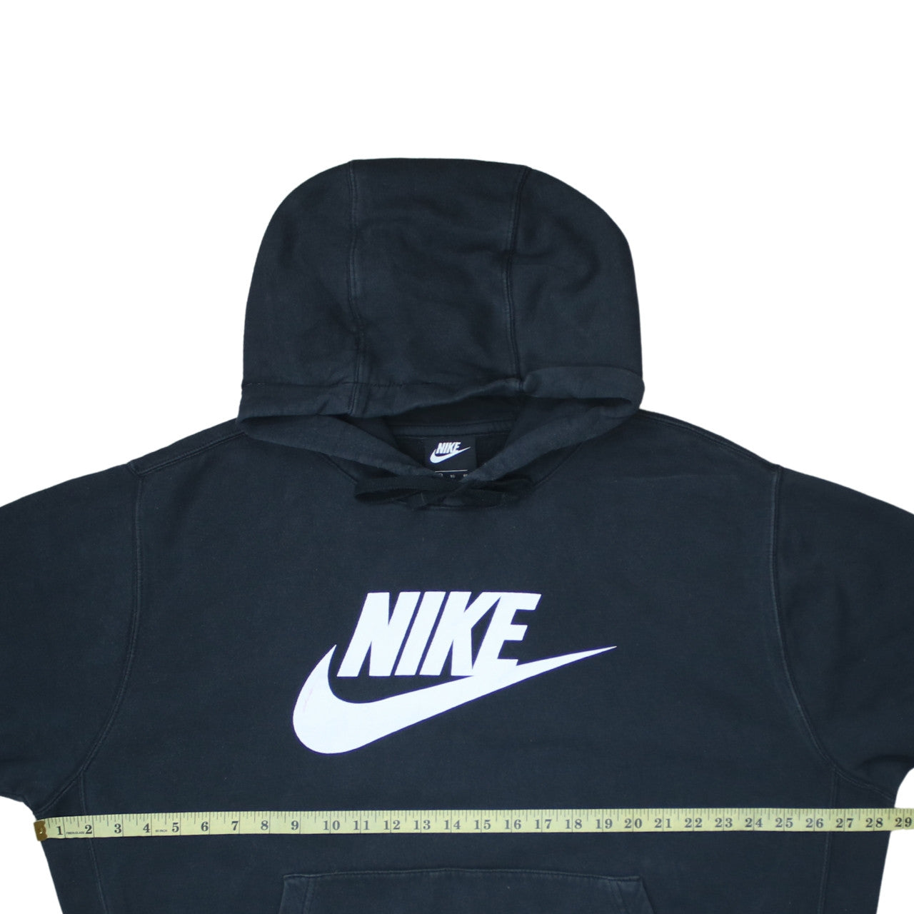 Nike Men's Black XL Pullover Hoodie with Logo Print
