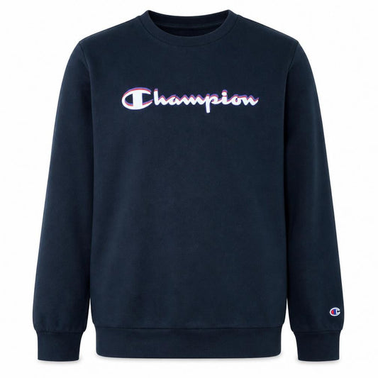 Champion Boys Black Pullover Sweatshirt 15-16 Years Logo Crew Neck Fleece