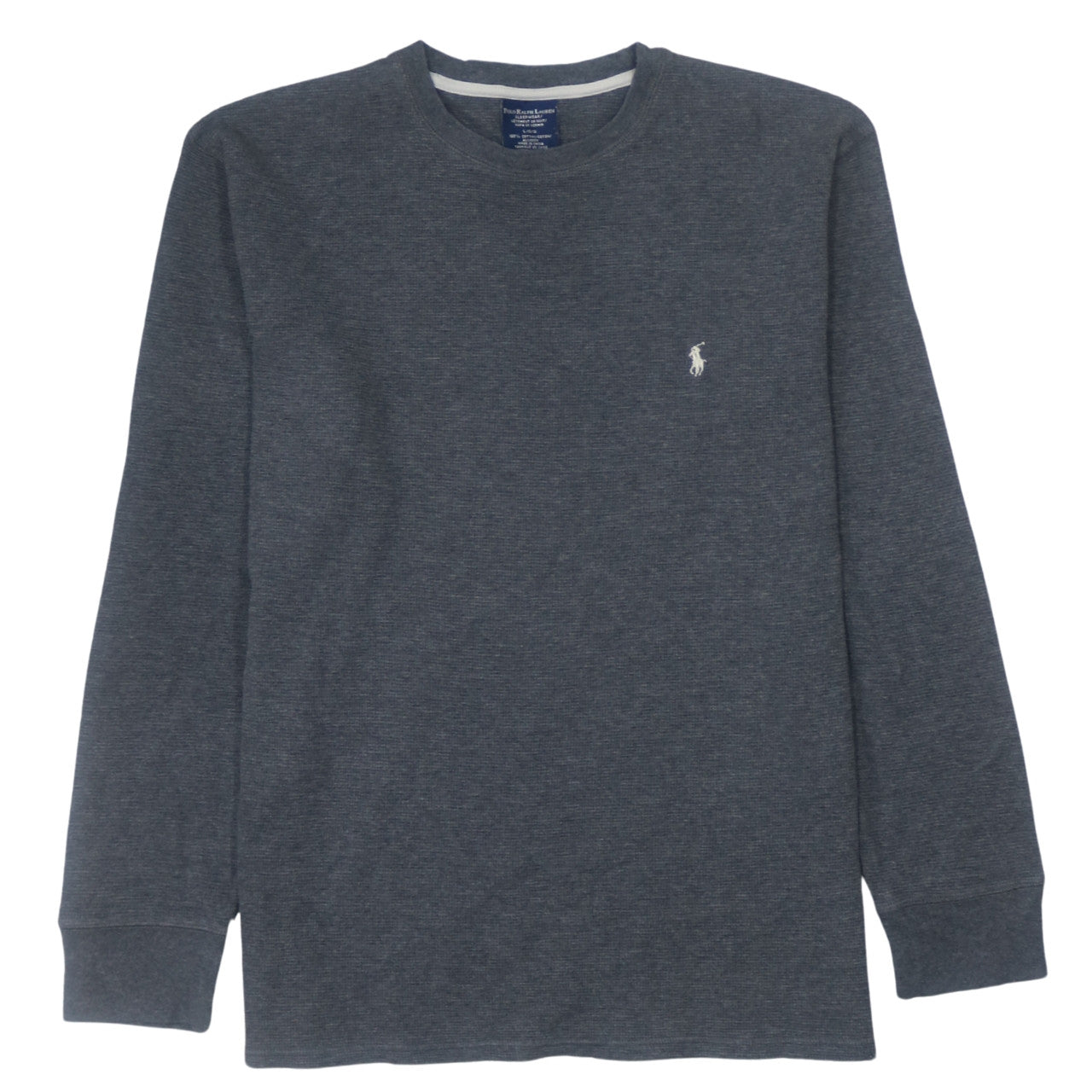 Polo Ralph Lauren Men Grey Long Sleeve Cotton Crew Pullover Sweatshirt L