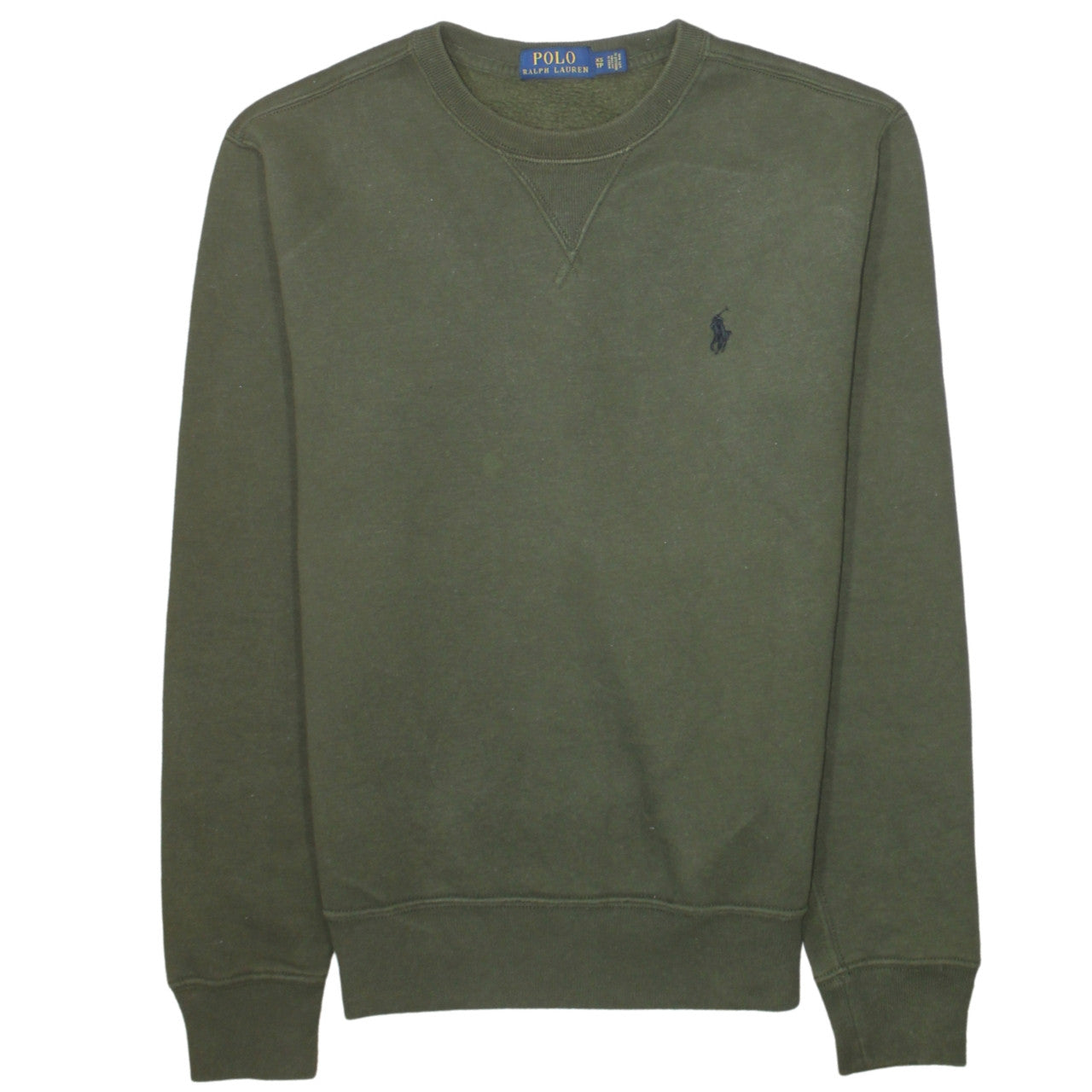 Ralph Lauren Men's Green Crew Neck Pullover Sweatshirt XS