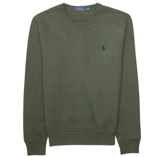 Ralph Lauren Men's Green Crew Neck Pullover Sweatshirt XS