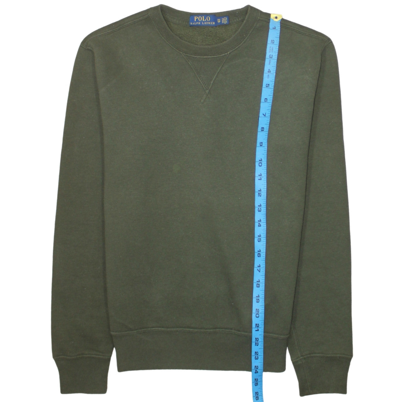 Ralph Lauren Men's Green Crew Neck Pullover Sweatshirt XS