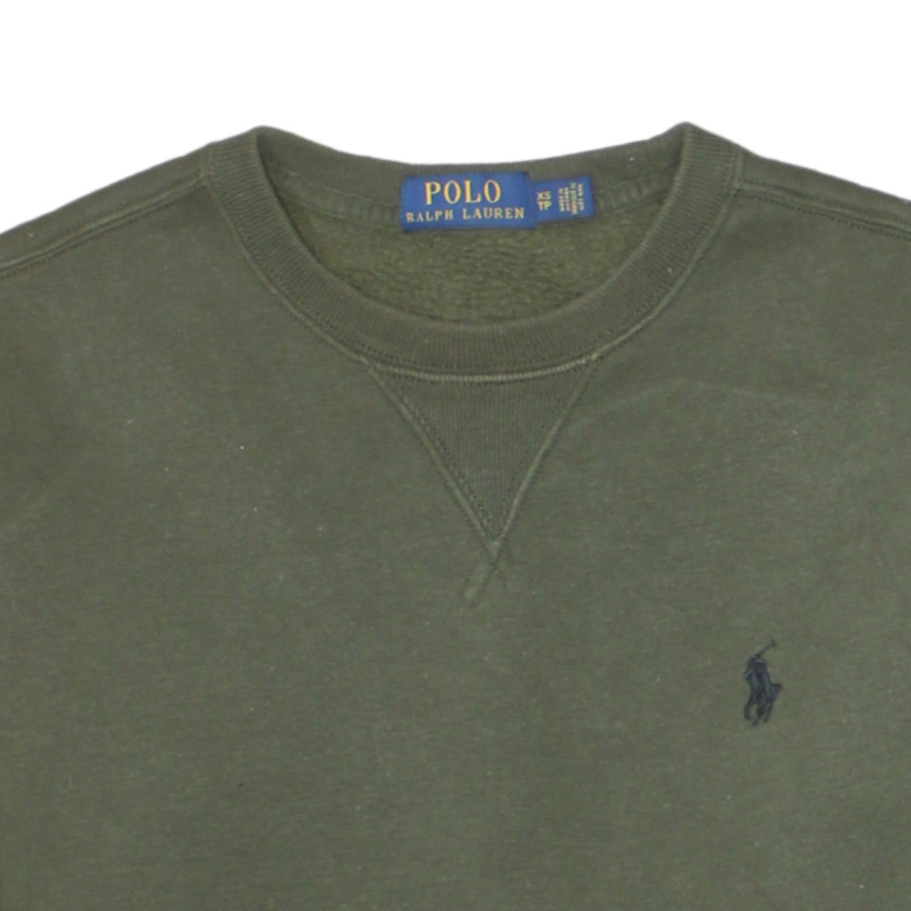 Ralph Lauren Men's Green Crew Neck Pullover Sweatshirt XS