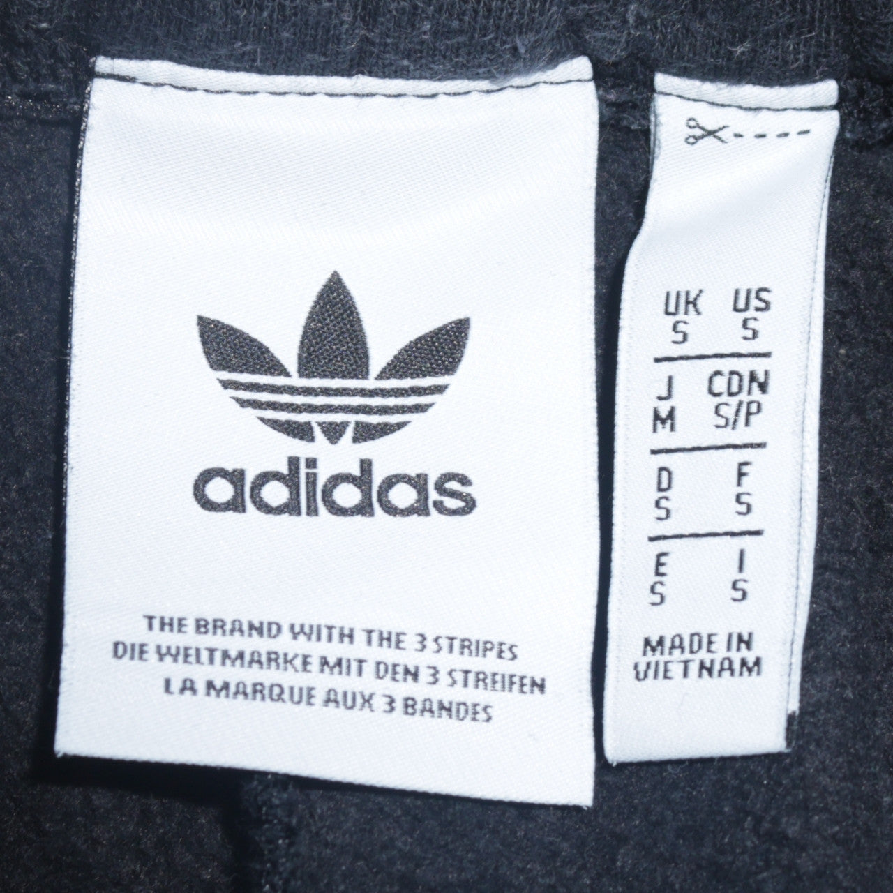 Adidas Mens Black Fleece Jogger Trousers Size S Regular Fit