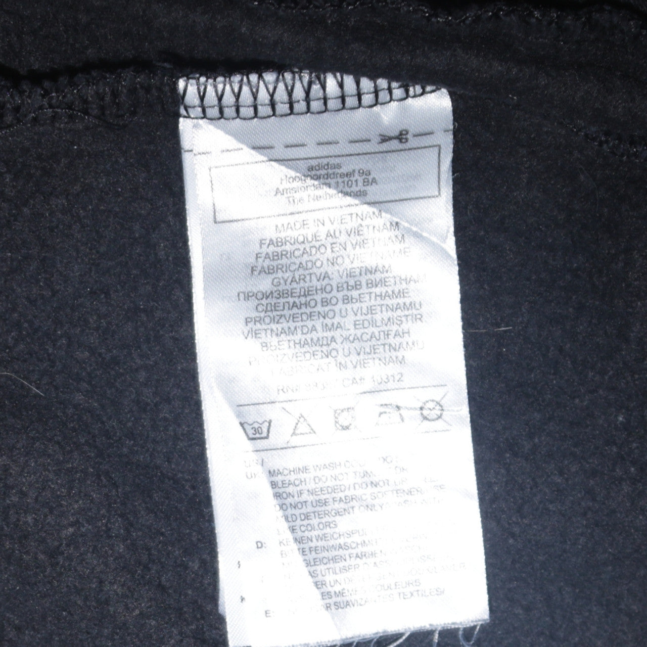 Adidas Mens Black Fleece Jogger Trousers Size S Regular Fit