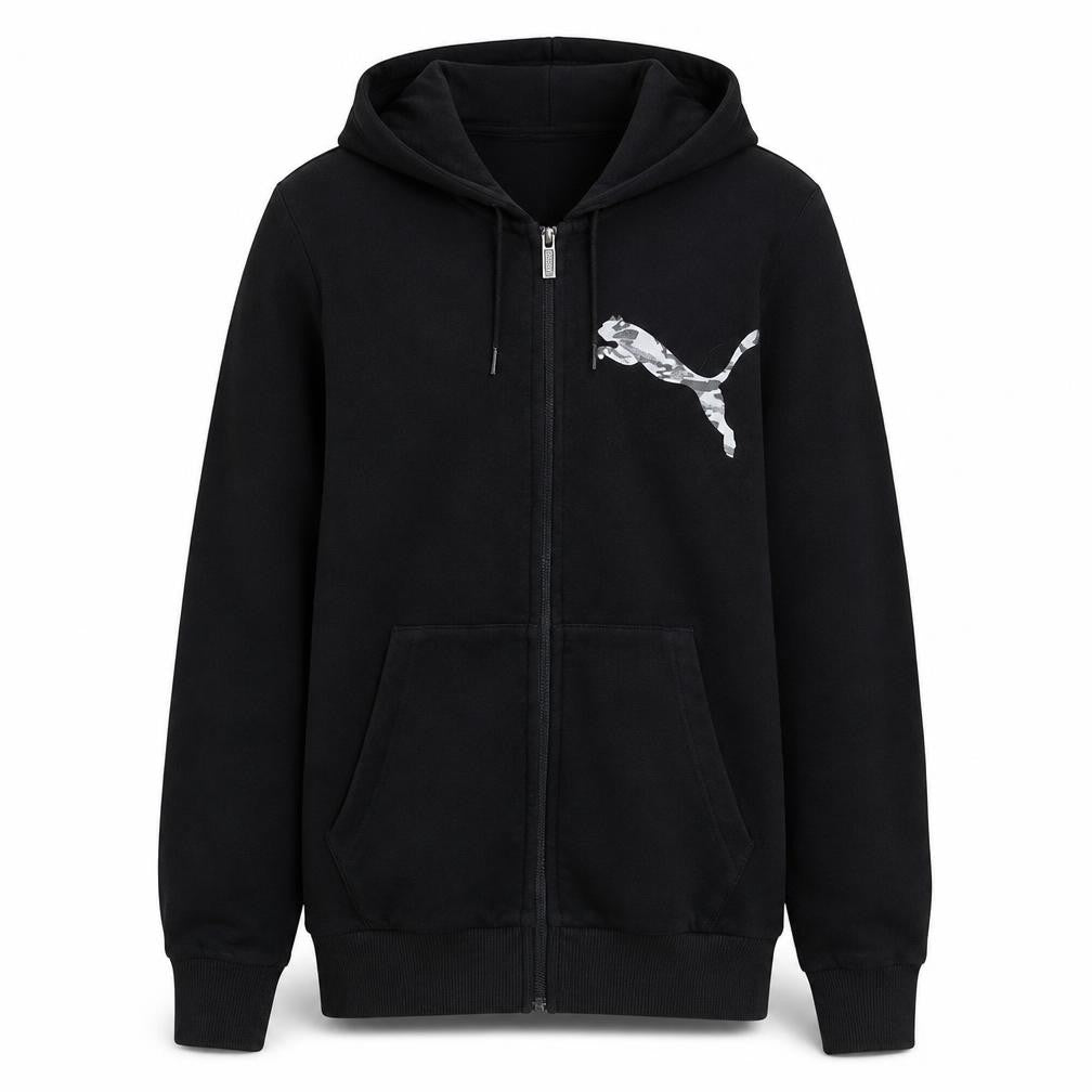 Puma Men's Black XS Full Zip Hoodie Sweatshirt