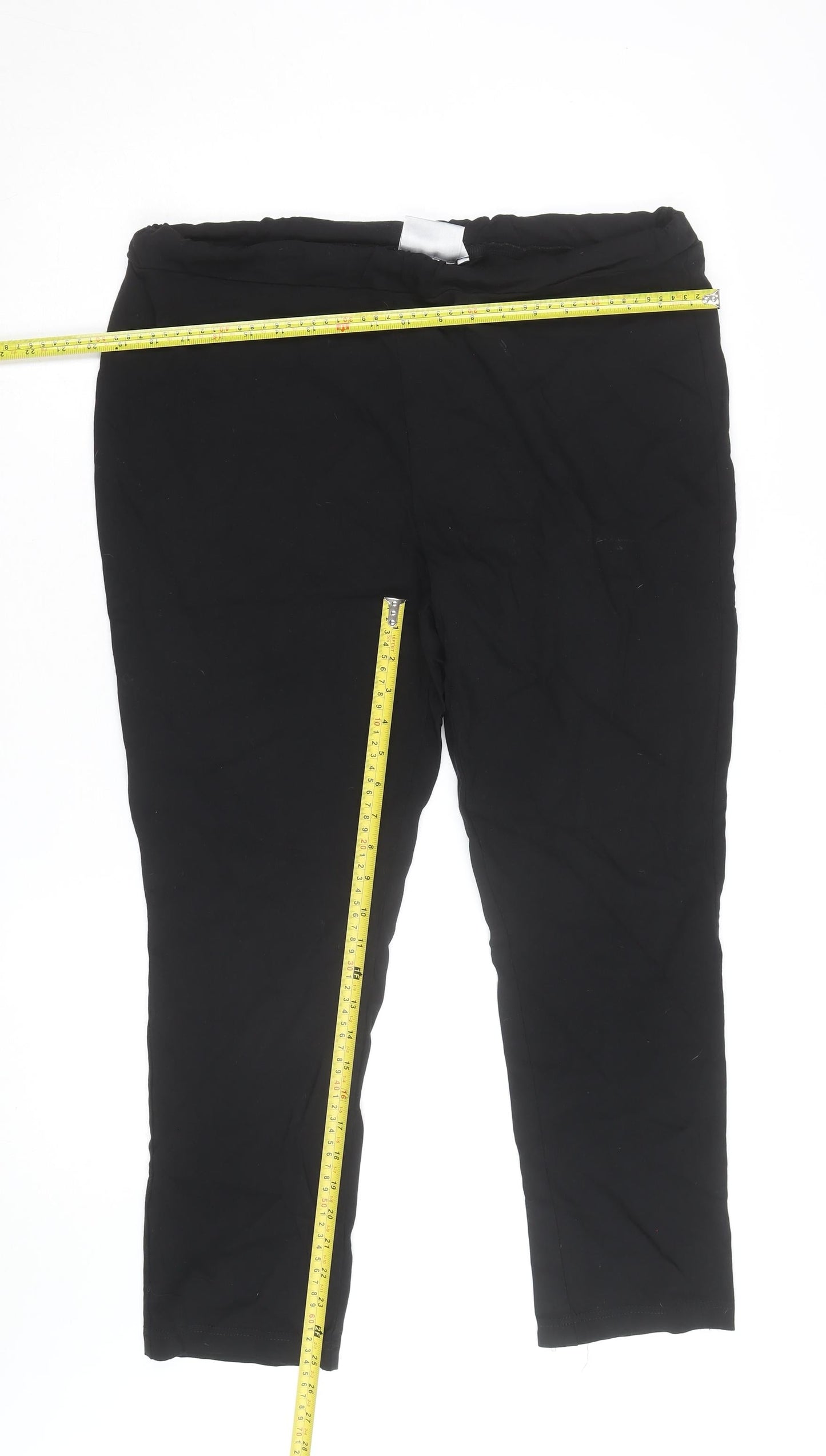 Isle Women's Black Size 18 Jersey Stretch Leggings