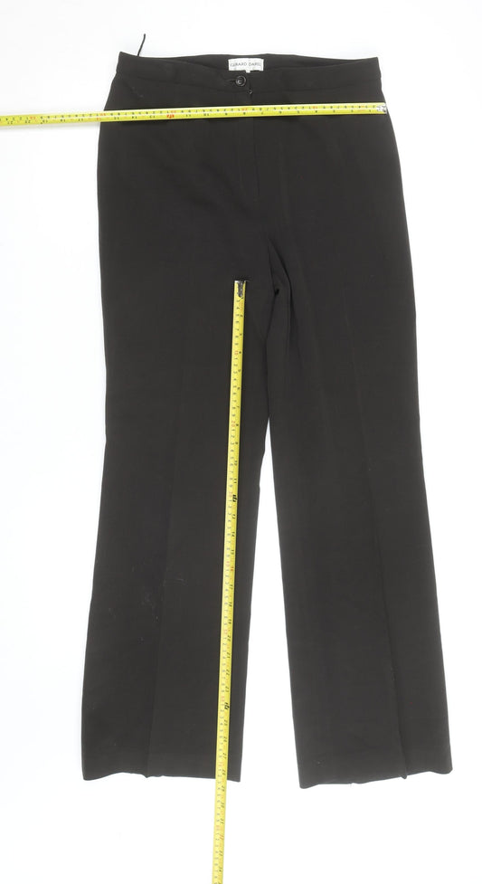 Gerard Darel Men Black Dress Pants L Regular Fit Formal Trousers