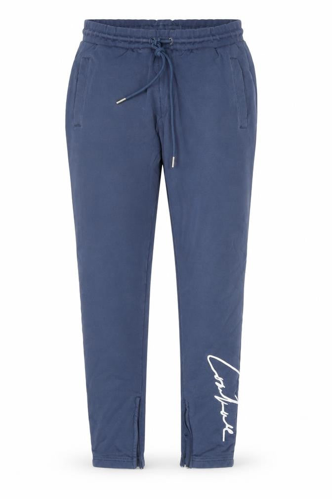 Couture Club Men's Blue Slim Fit Jogger Trousers Size M