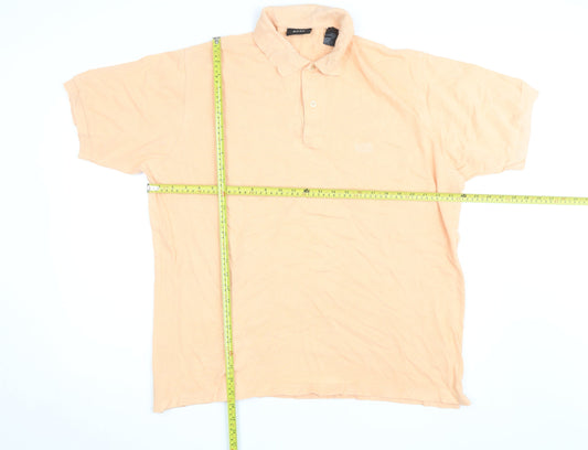 Hugo Boss Men’s Beige Cotton Polo Shirt Size L Regular Fit
