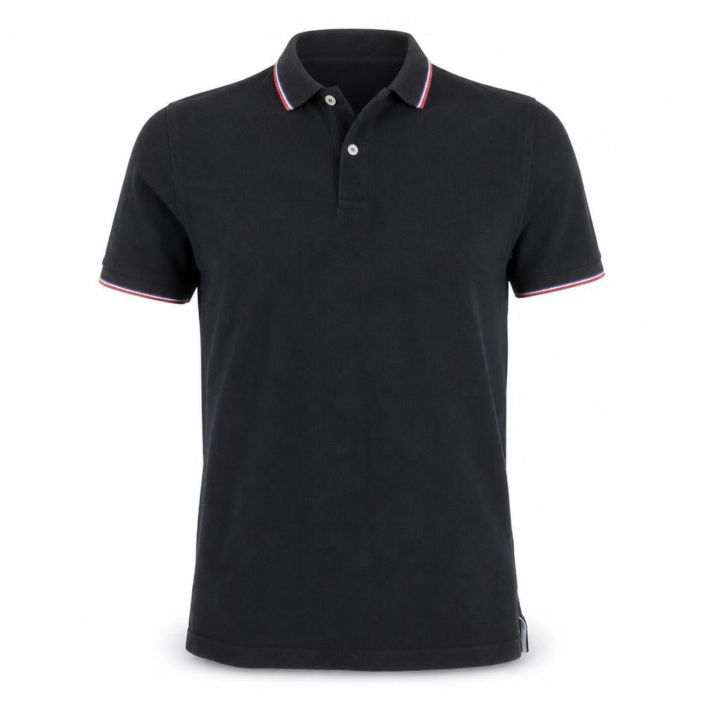 Le Coq Sportif Men's Black Short Sleeve Polo Shirt M
