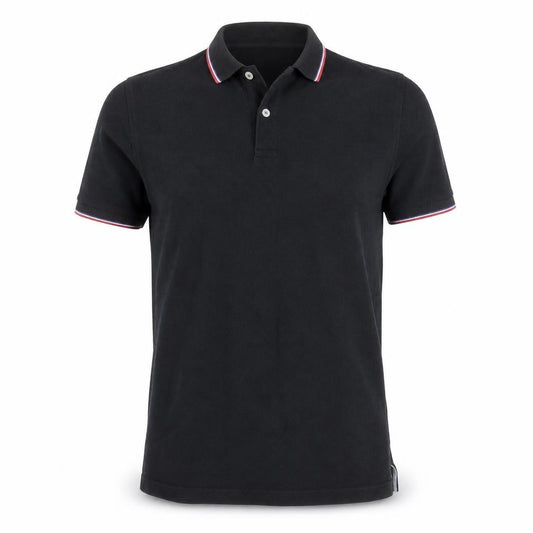 Le Coq Sportif Men's Black Short Sleeve Polo Shirt M